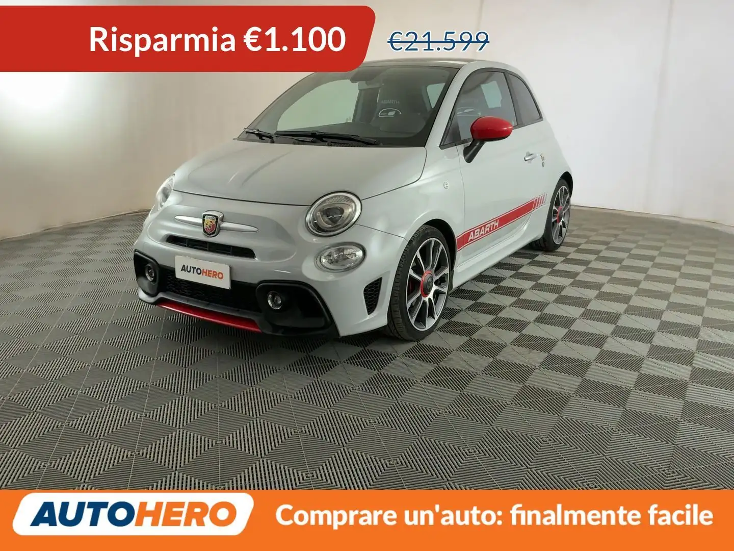 Abarth 595 1.4 Turbo Turismo 165 CV Gris - 1