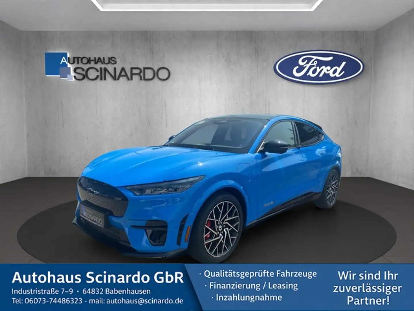 Ford Mustang Mach-E GT AWD 99kWh PANORAMA*B&O*360°ACC Niebieski - 2