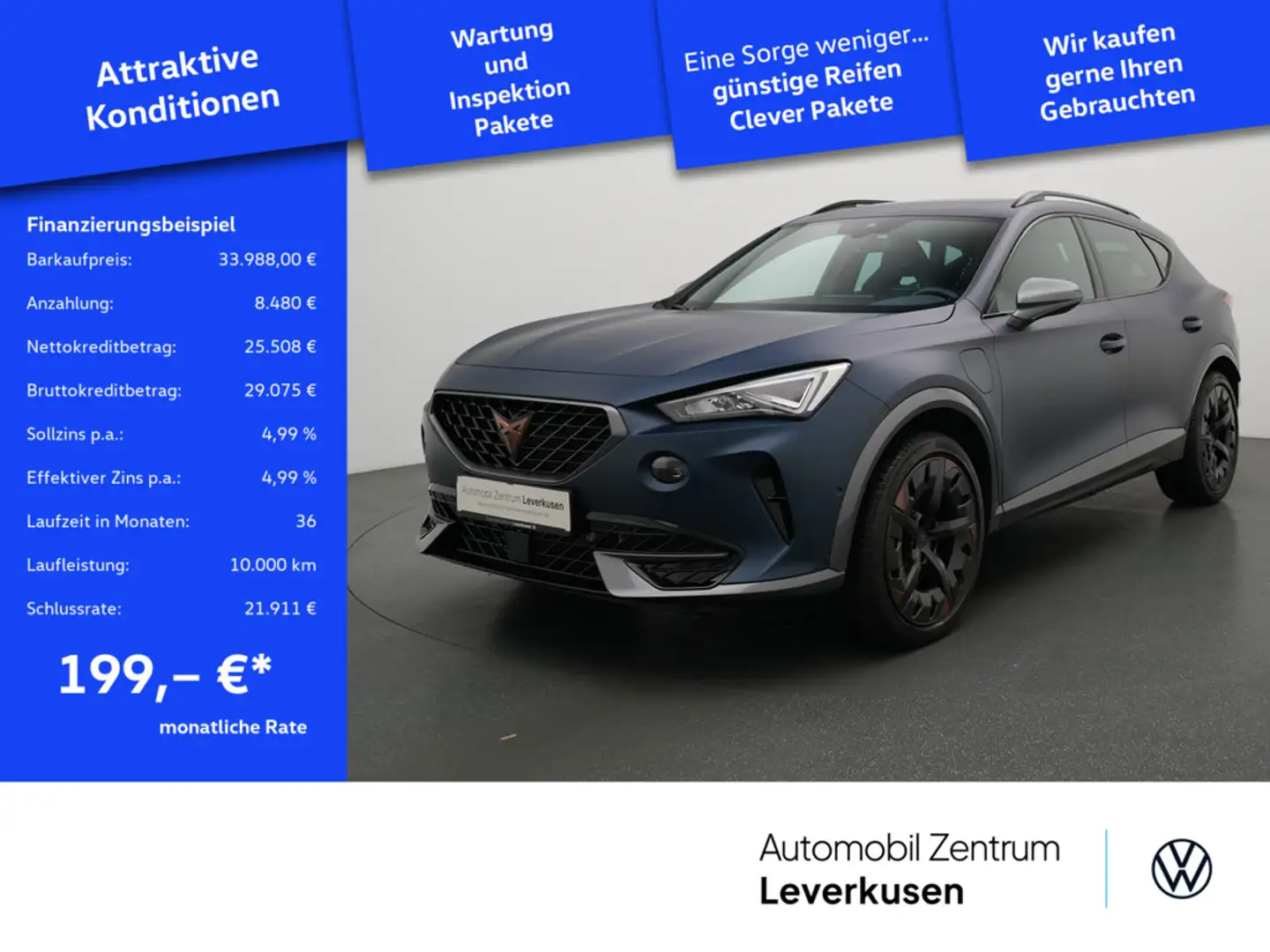 CUPRA Formentor VZ DSG SHZ KAM VIRT PANO LED LEDER Schwarz - 1