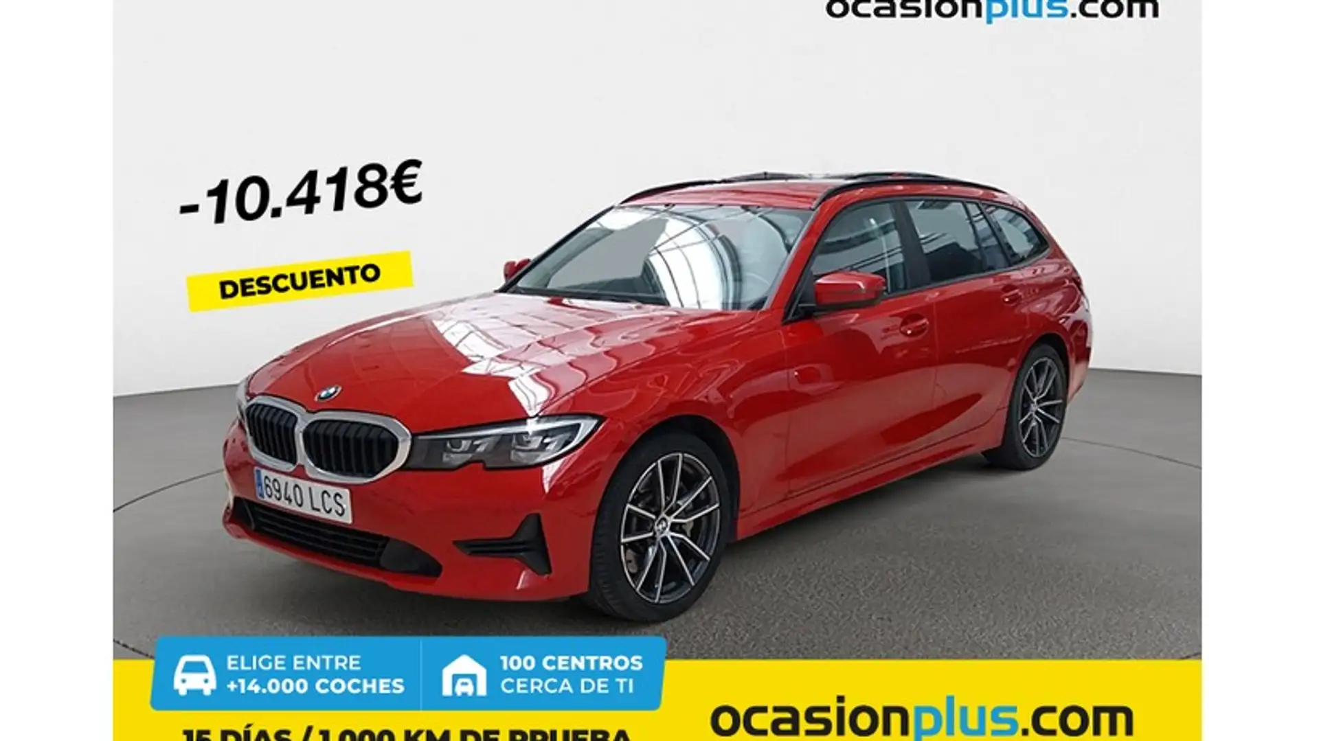 BMW 330 330dA xDrive Touring Rojo - 1