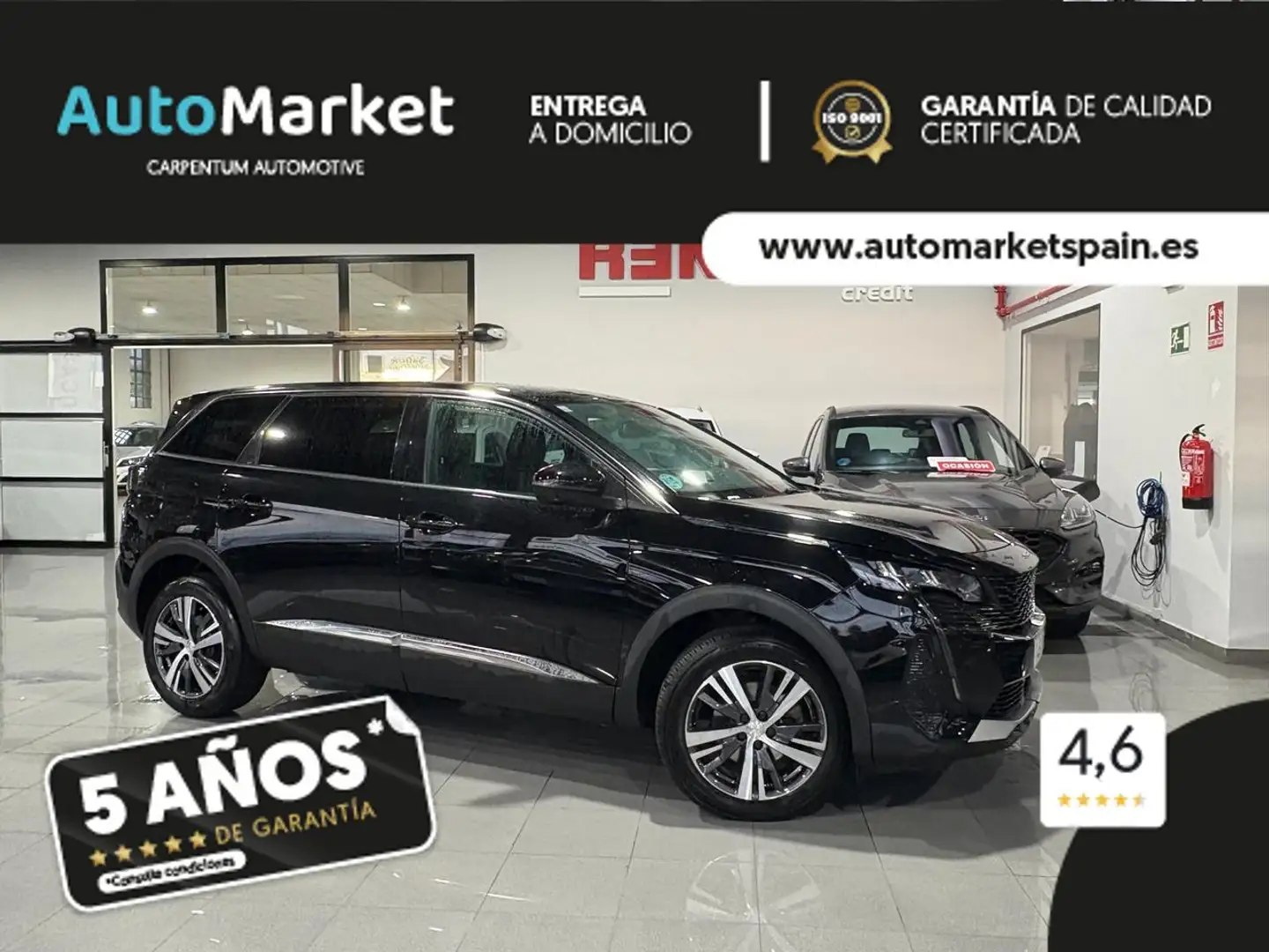 Peugeot 5008 1.2 PureTech S&S Style 7 pl. 130 Zwart - 2
