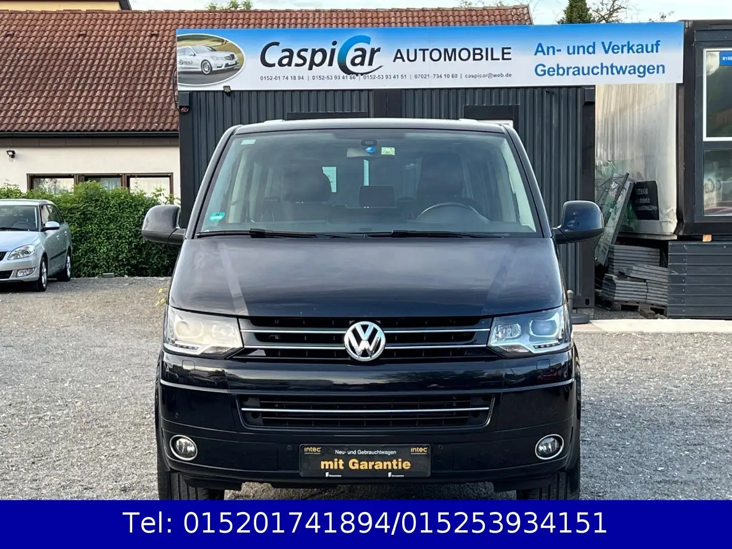 Volkswagen T5 Transporter T5 Multivan 2,0TDI DSG Highline,8 FACH BER..,AHK Negro - 2