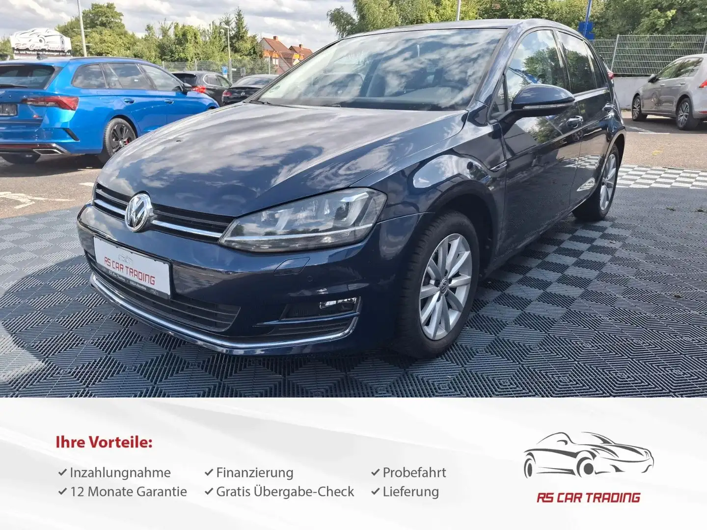 Volkswagen Golf VII*Lounge*DSG*Xenon*45tkm*Tüv-Service Neu* Azul - 2