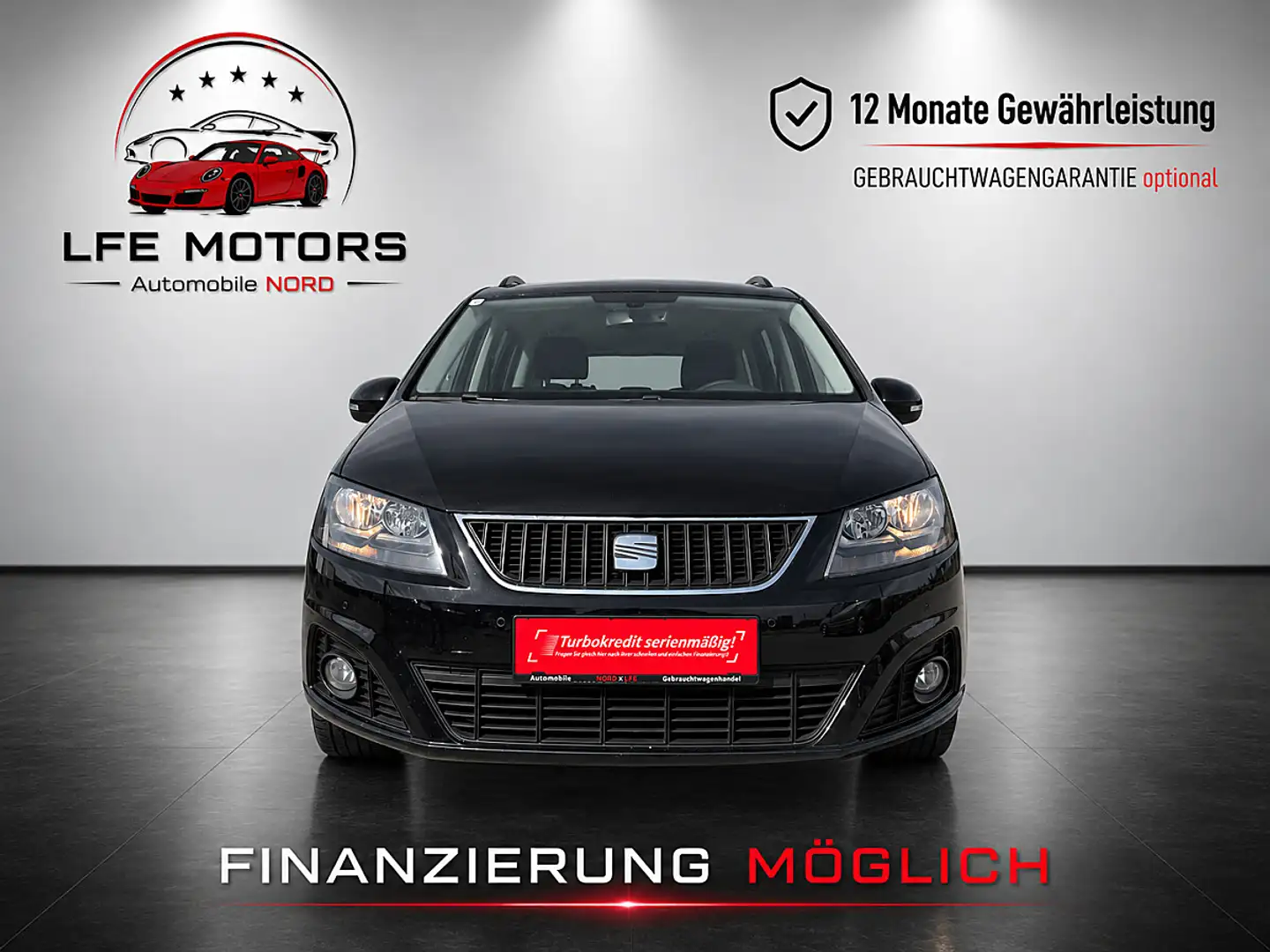 SEAT Alhambra 4WD (Allrad) 2,0 TDI - 7 SITZE - Zahnriemen NE... Schwarz - 2
