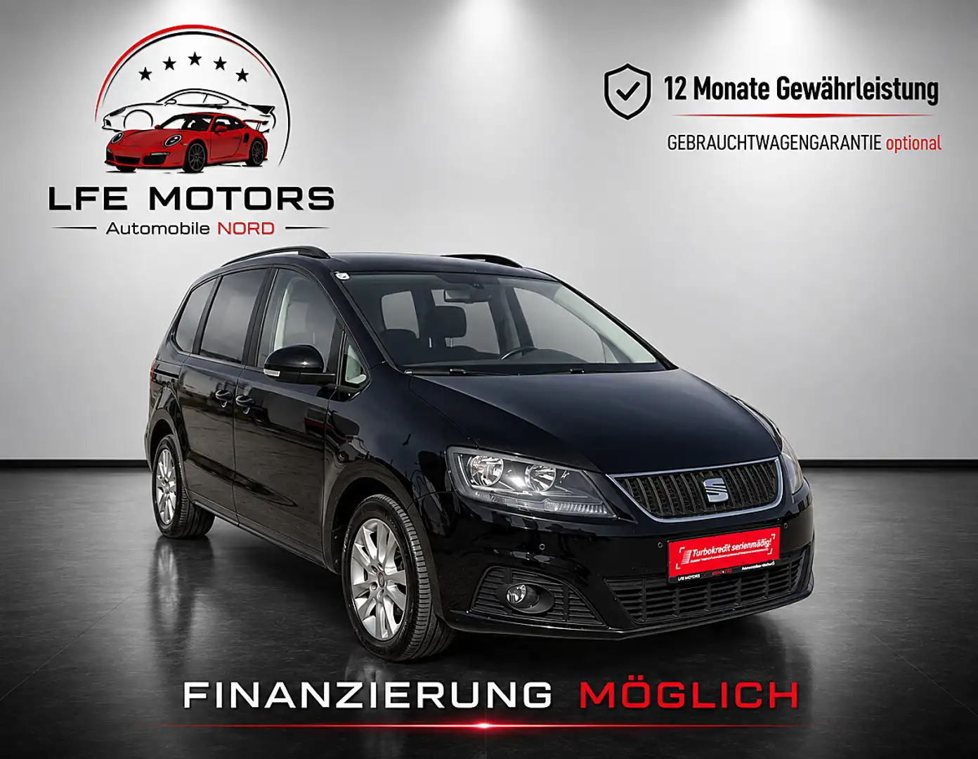 SEAT Alhambra 4WD (Allrad) 2,0 TDI - 7 SITZE - Zahnriemen NE... Schwarz - 1