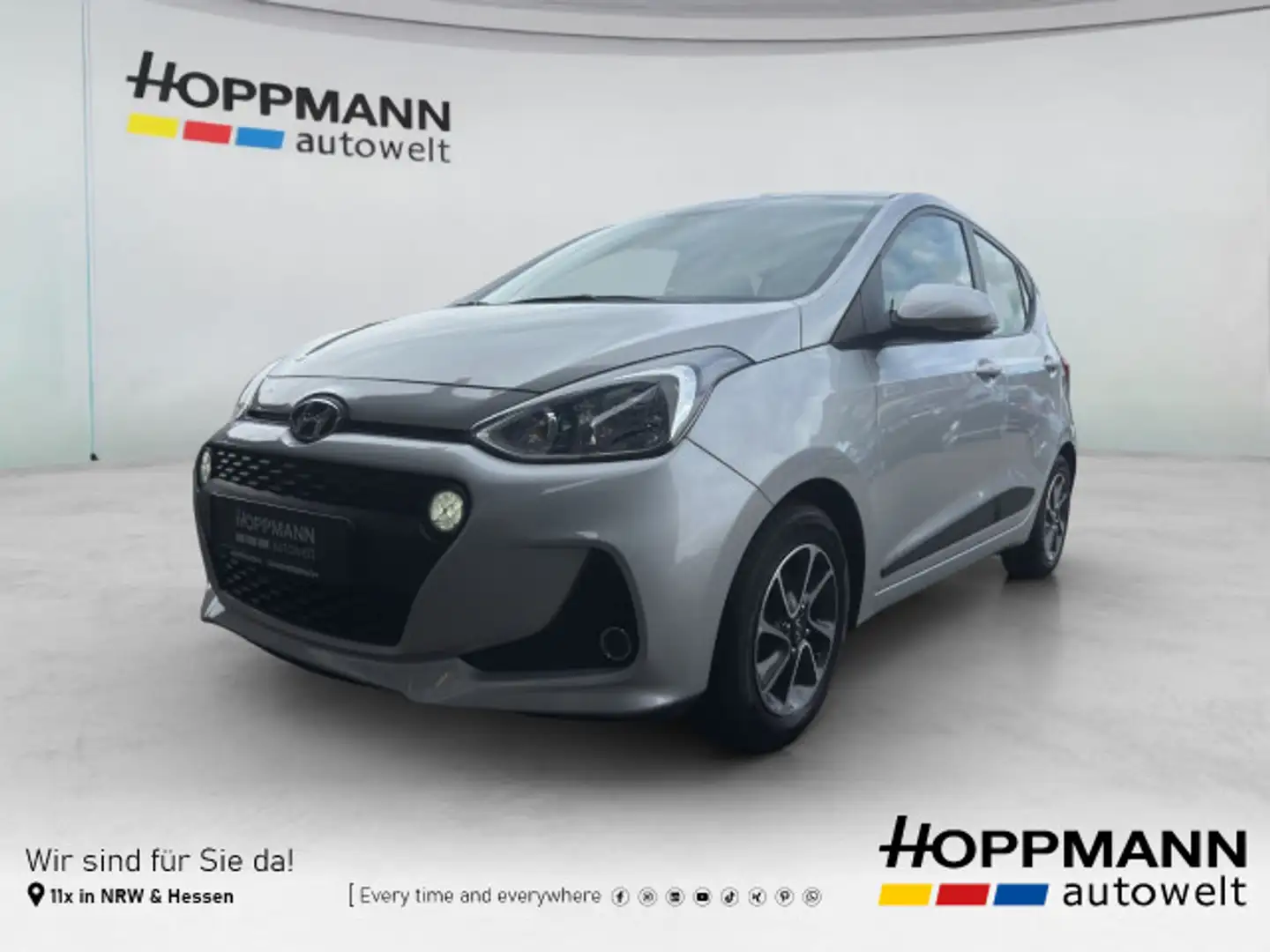 Hyundai i10 Style1.2*SITZHZG*PDC*BLUETOOTH*KLIMA*8FACH* Argent - 1