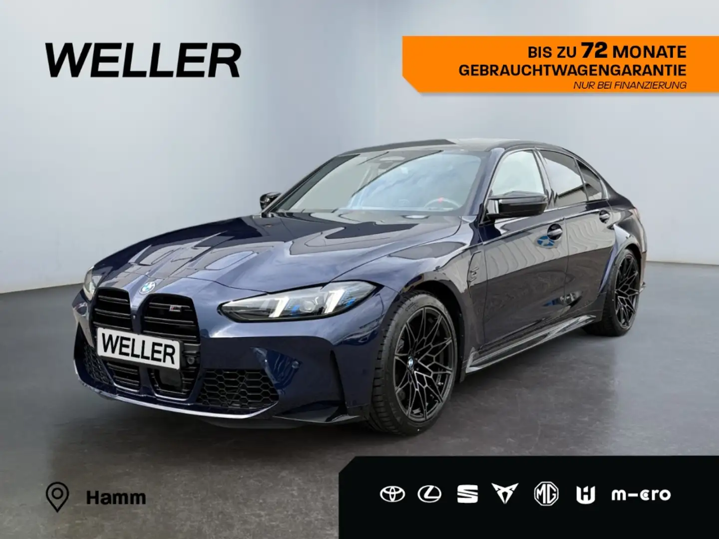BMW M3 Comp. xDrive *LED*ACC*Live*H&K*Carbon*TRACK* Blau - 1