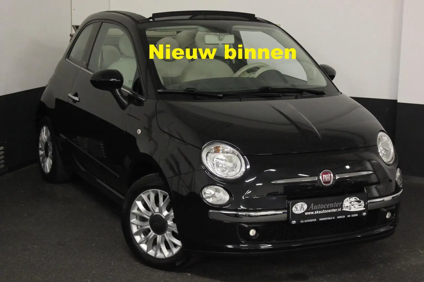 Fiat 500C CABRIO 1.2 LOUNGE 1E EIGENAAR*AIRCO*PARK*MOOI Schwarz - 1