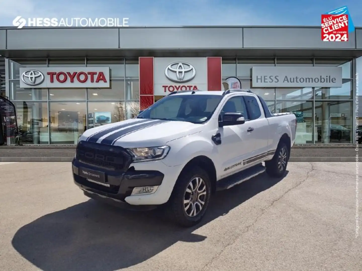 Ford Ranger 3.2 TDCi 200ch Super Cab XLT Wildtrak BVA GPS Came Blanc - 1