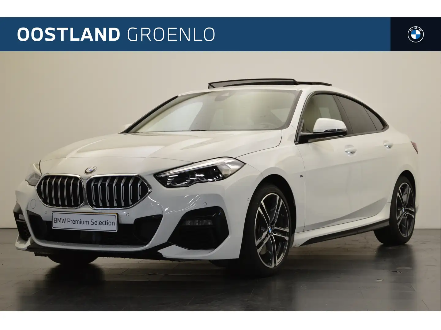 BMW 220 2 Serie Gran Coupé 220i High Executive M Sport Aut Weiß - 1