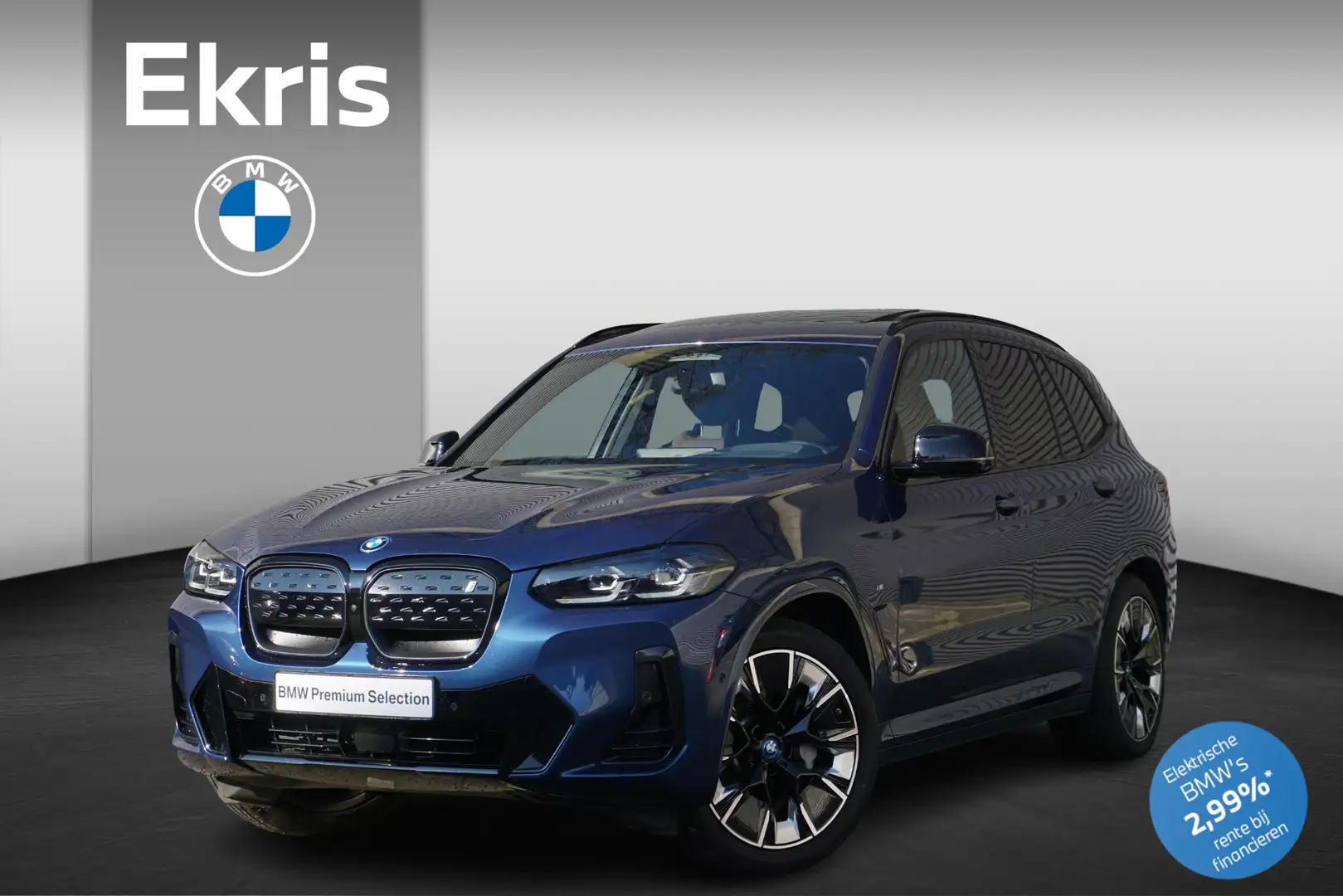 BMW iX3 High Executive 80 kWh Trekhaak | Schuifkanteldak | Blauw - 1
