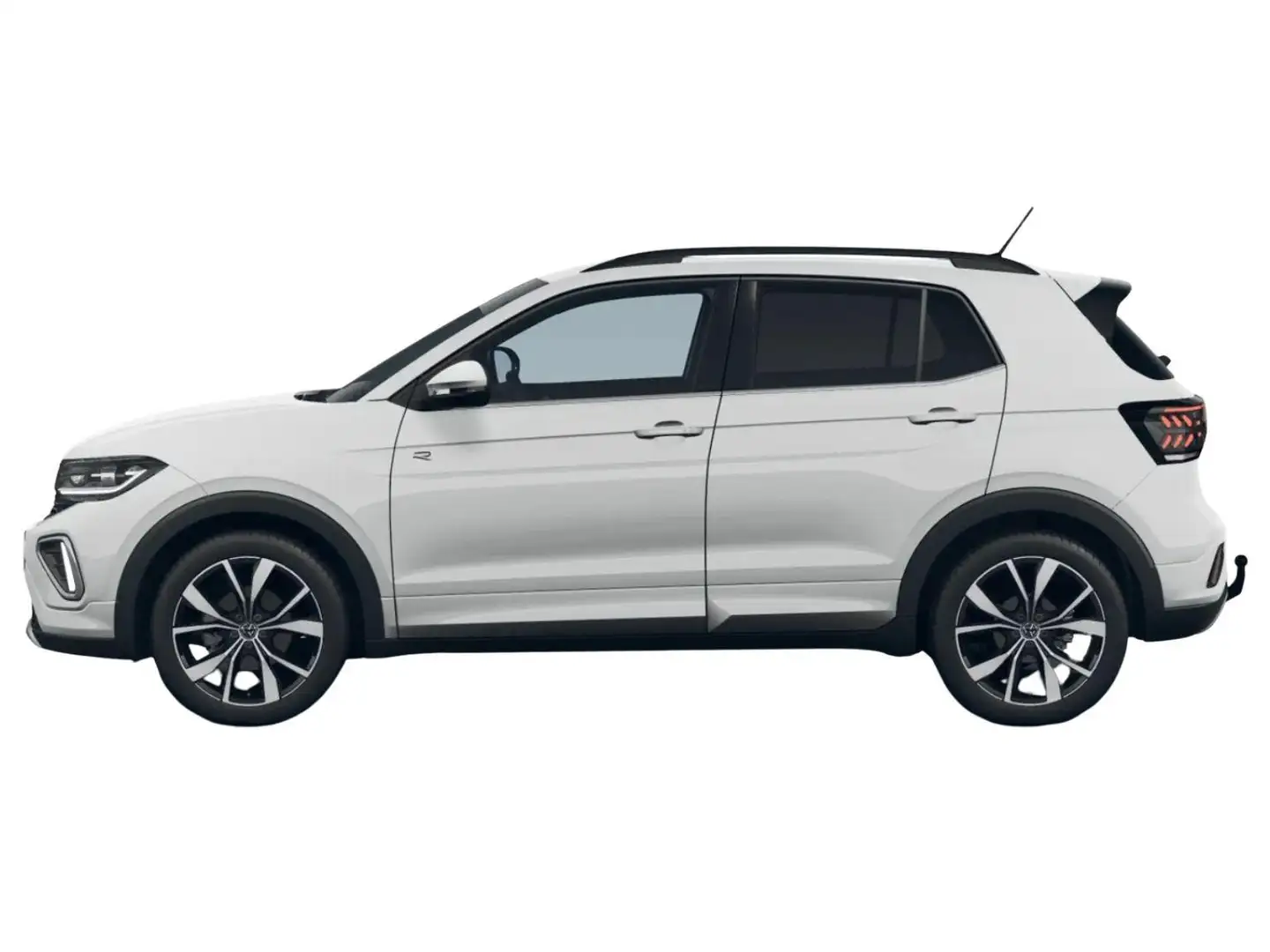 Volkswagen T-Cross R-Line 115PS DSG AHK+IQ.Light+Keyless+Alu18+Kam... Weiß - 2
