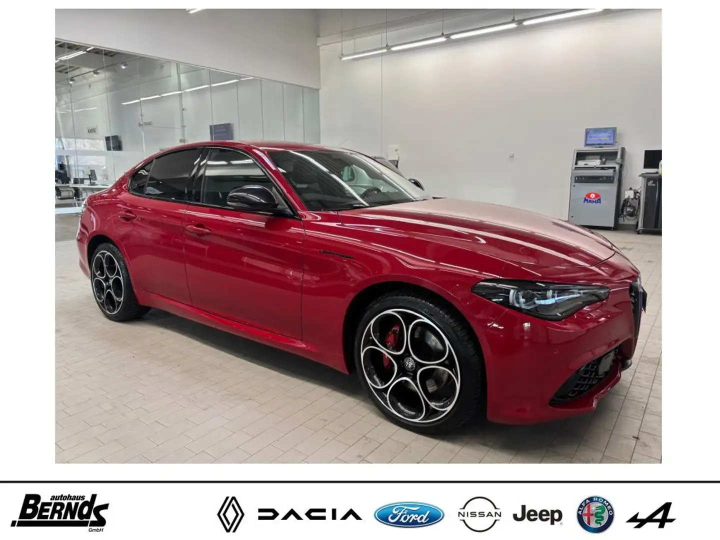 Alfa Romeo Giulia 2.0 Turbo 16V AT8-Q4 Competizione AUTOMATIK LEDER Rood - 2