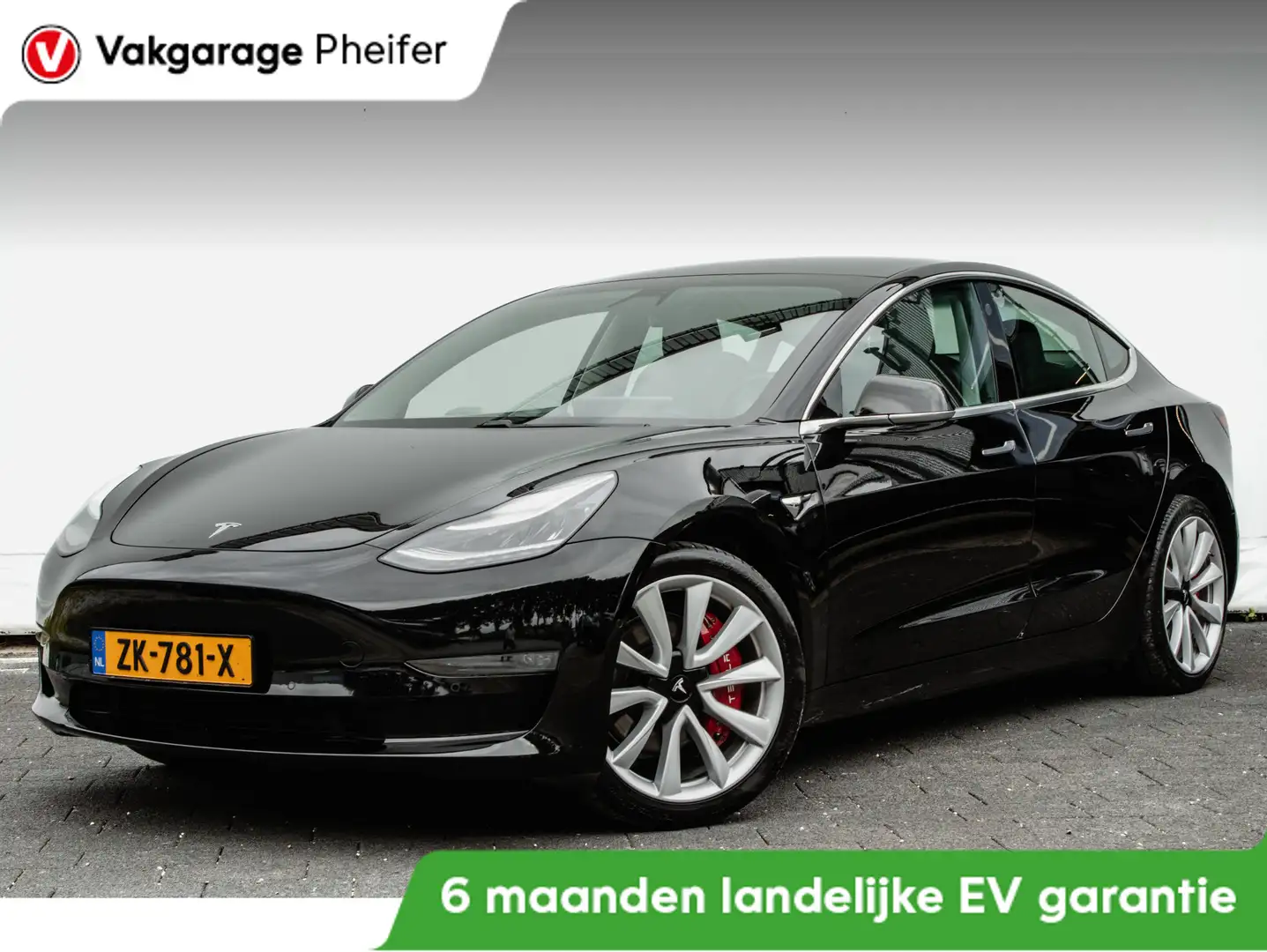 Tesla Model 3 Standard RWD Plus 60 kWh 19" Lmv/ Panoramadak/ Cam Negro - 1