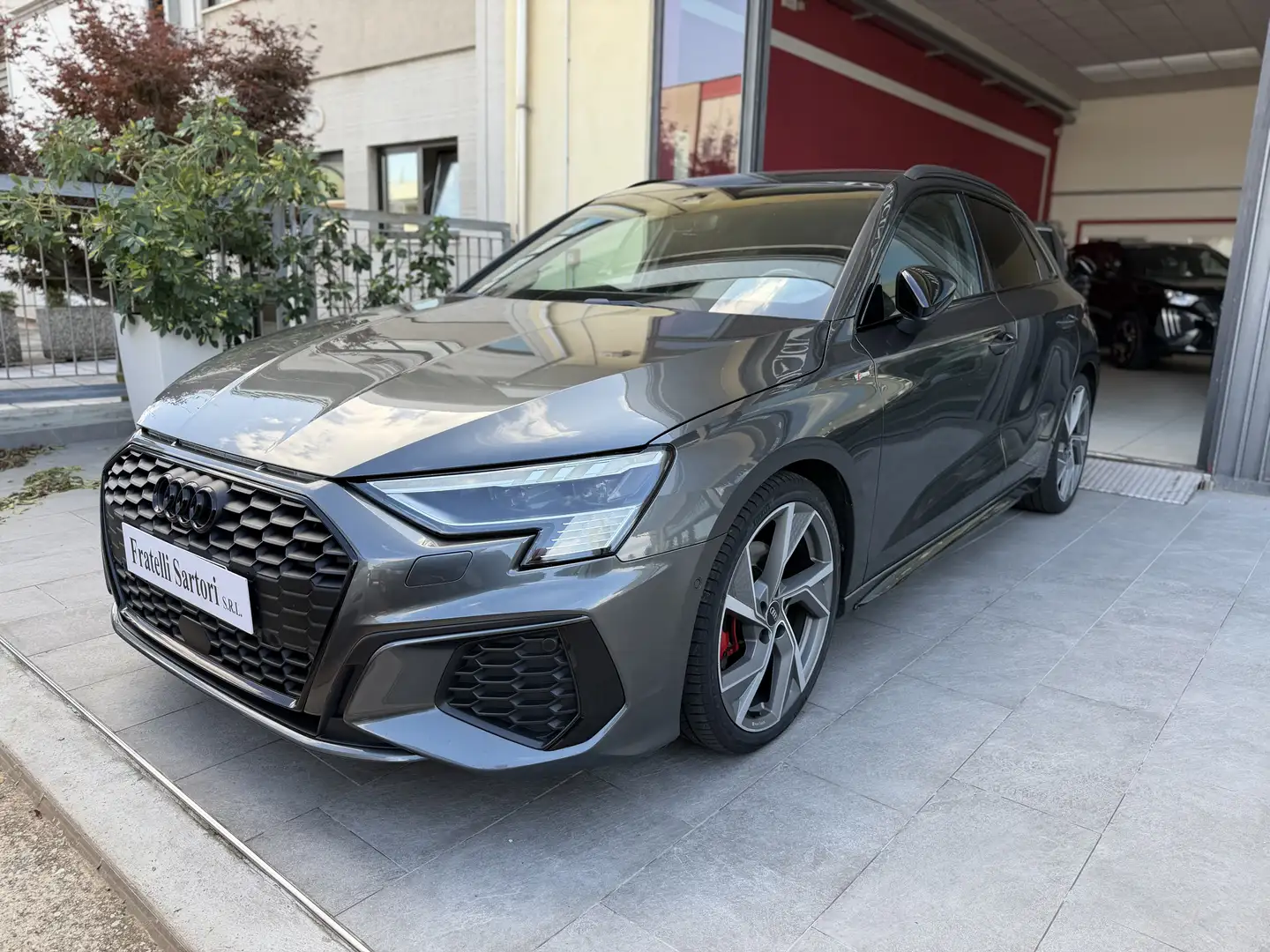 Audi A3 A3 Sportback 2.0 tdi S line Edition s-tronic PELLE Grigio - 1
