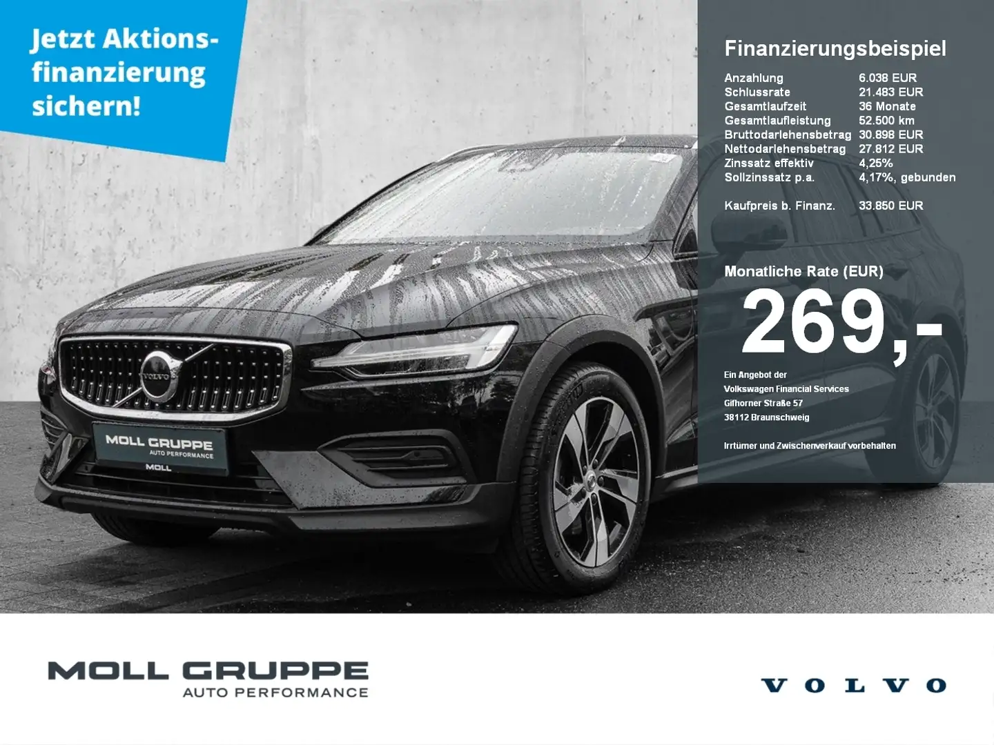 Volvo V60 Cross Country B4 AWD Plus LED Kamera Schwarz - 1