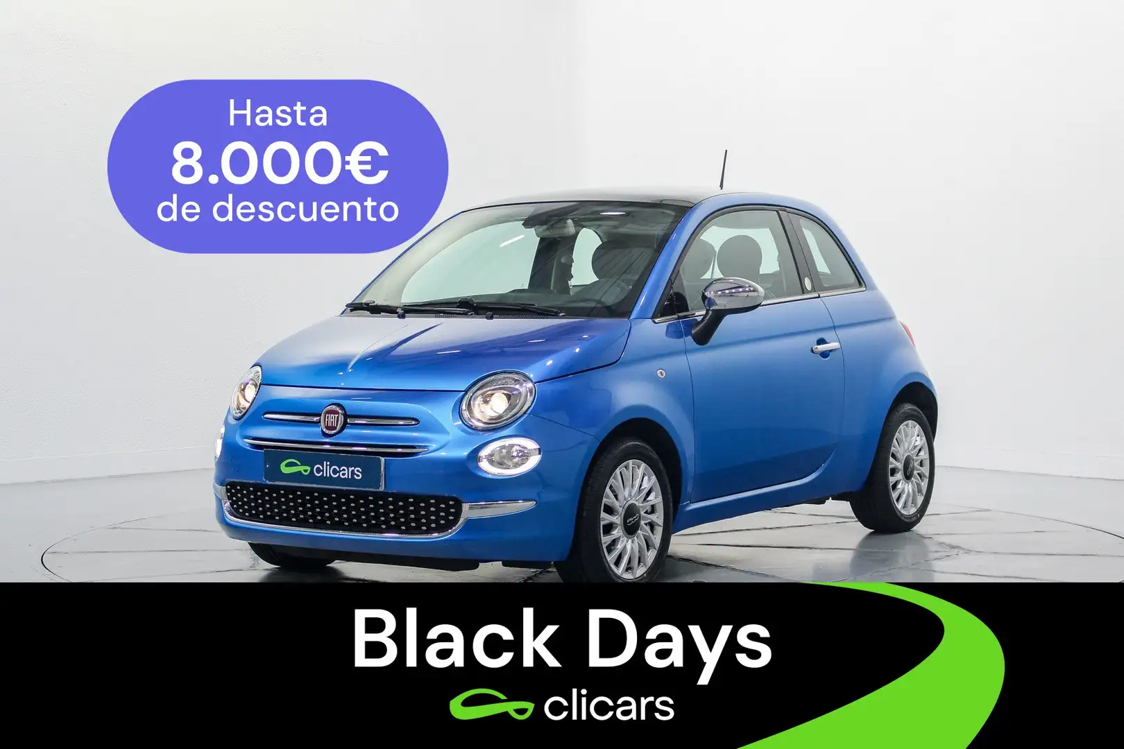 Fiat 500 1.2 Lounge Blu/Azzurro - 1