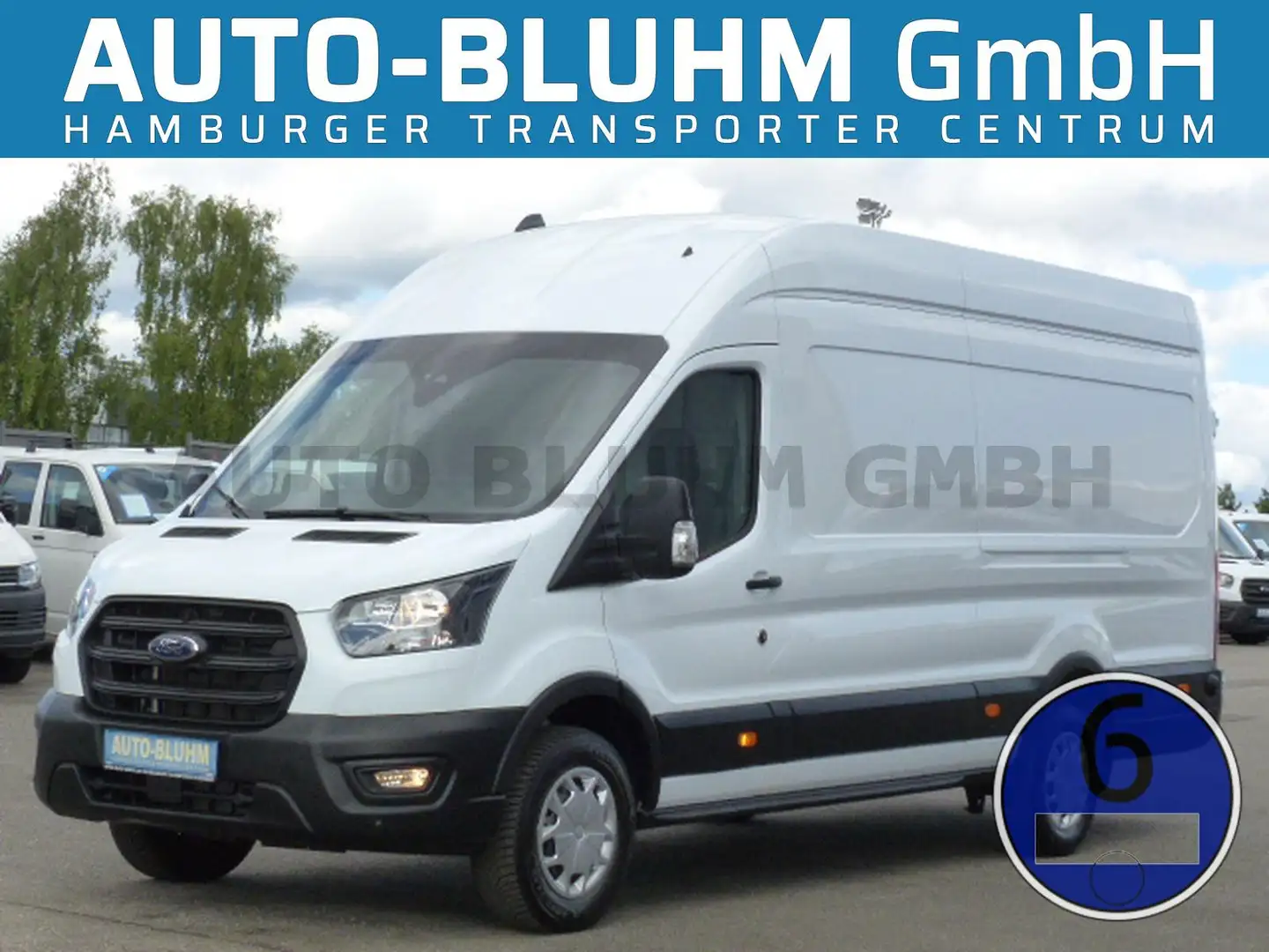 Ford Transit 350-EB Kasten L4H3 + Klima 3-Sitze Navi Weiß - 1