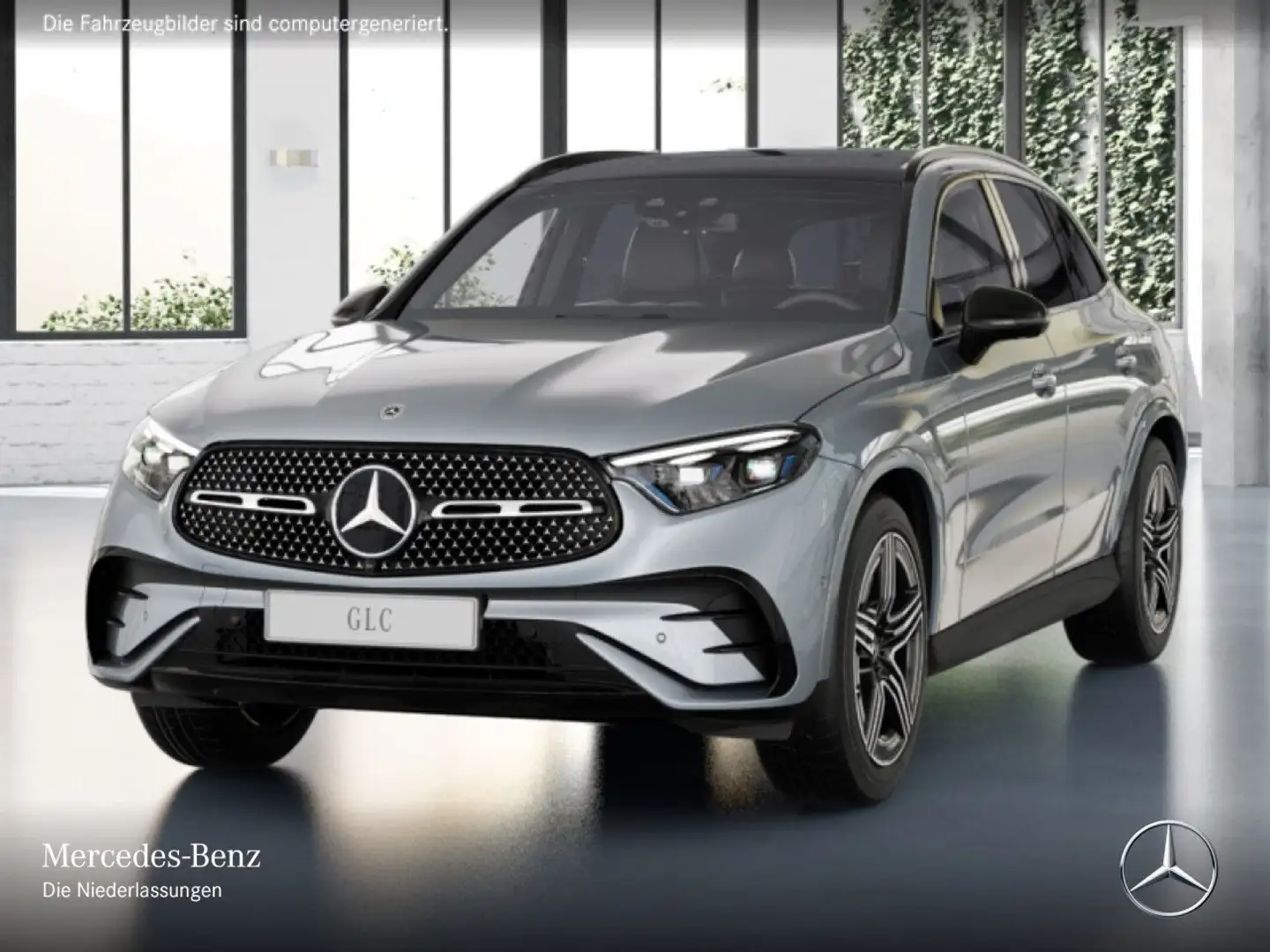 Mercedes-Benz GLC 400 e 4M AMG+NIGHT+PANO+360+AHK+BURMESTER+9G Silber - 2