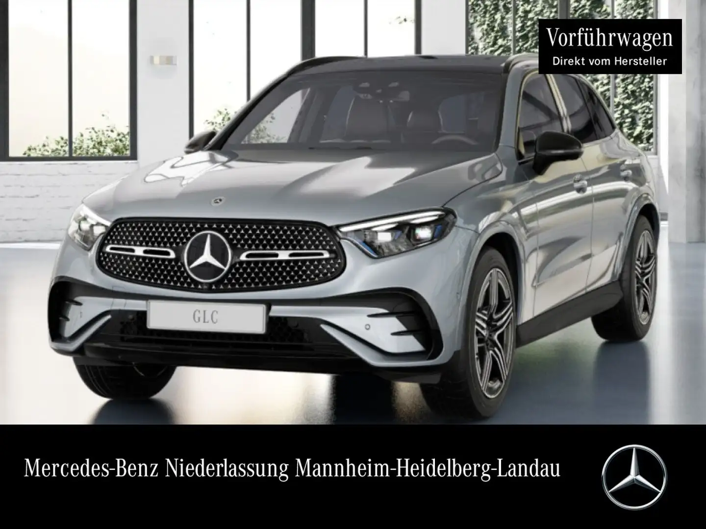 Mercedes-Benz GLC 400 e 4M AMG+NIGHT+PANO+360+AHK+BURMESTER+9G Silber - 1