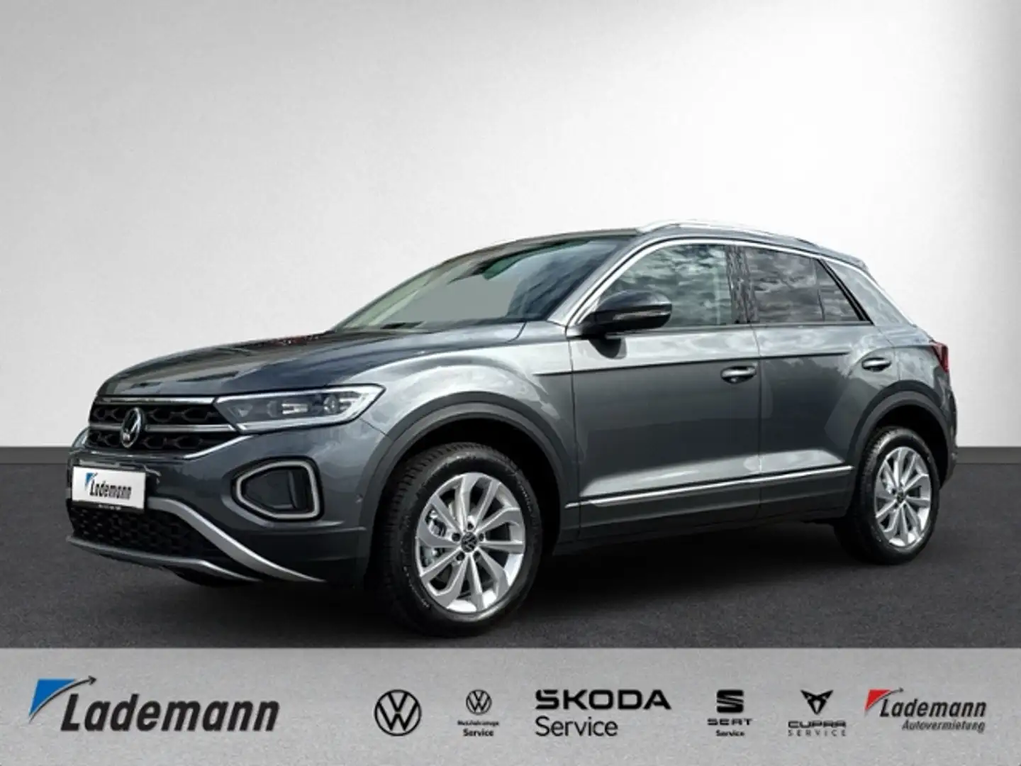 Volkswagen T-Roc 1.5 TSI DSG STYLE AHK+IQ.LIGHT+KAMERA+NAVI Grau - 1