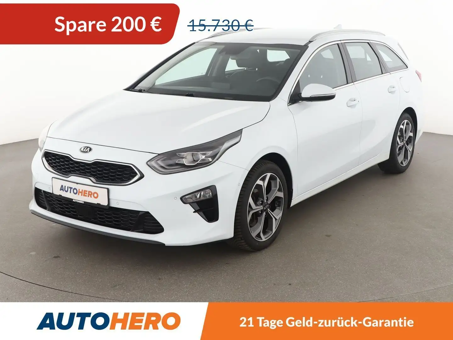 Kia Ceed / cee'd 1.4 TGDI Spirit *NAVI*BI-LED*TEMPO*CAM*PDC*SHZ* Weiß - 1