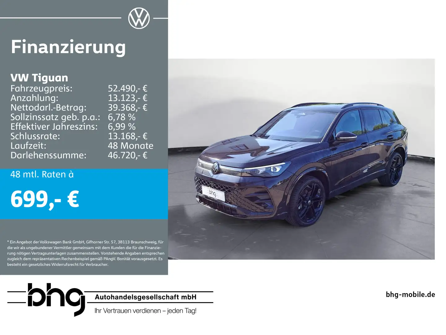 Volkswagen Tiguan R-Line 2.0 TDI DSG 4Motion *AHK*HARMANN-K Schwarz - 1