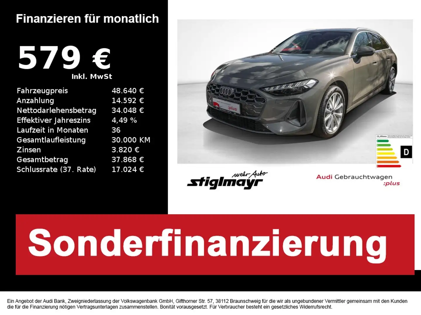 Audi A5 Avant TDI ACC+AHK+KAMERA+LED+NAVI Grau - 1