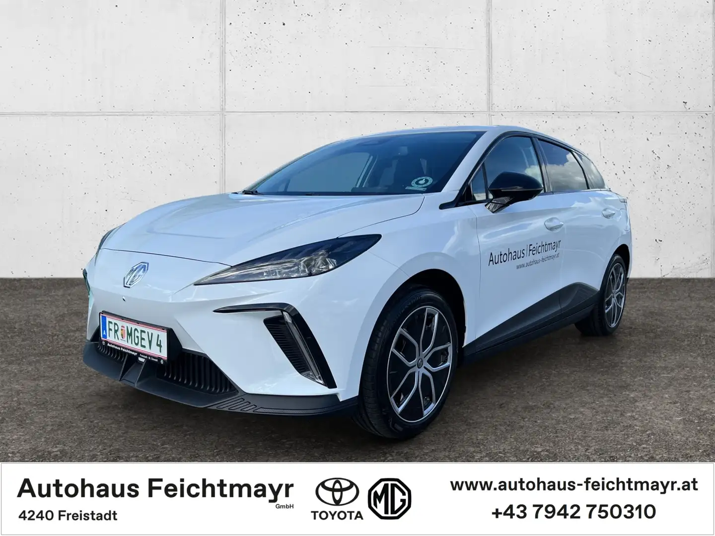 MG MG4 Luxury 64kWh - 435km 5t. Weiß - 1