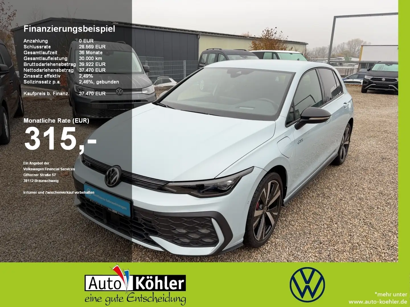 Volkswagen Golf GTE eHybrid Black/Matrix/CarPlay/ACC/AHK Blau - 1