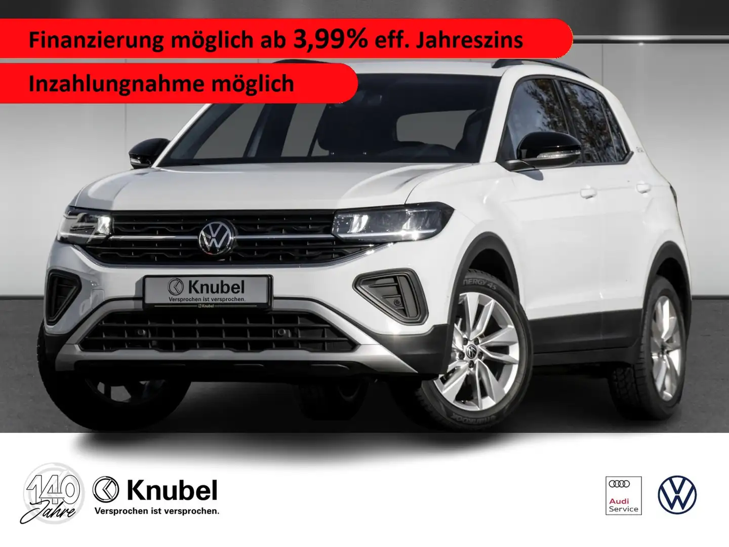 Volkswagen T-Cross GOAL 1.0 TSI DSG LED Navi AHK TravelAss. Blanco - 1