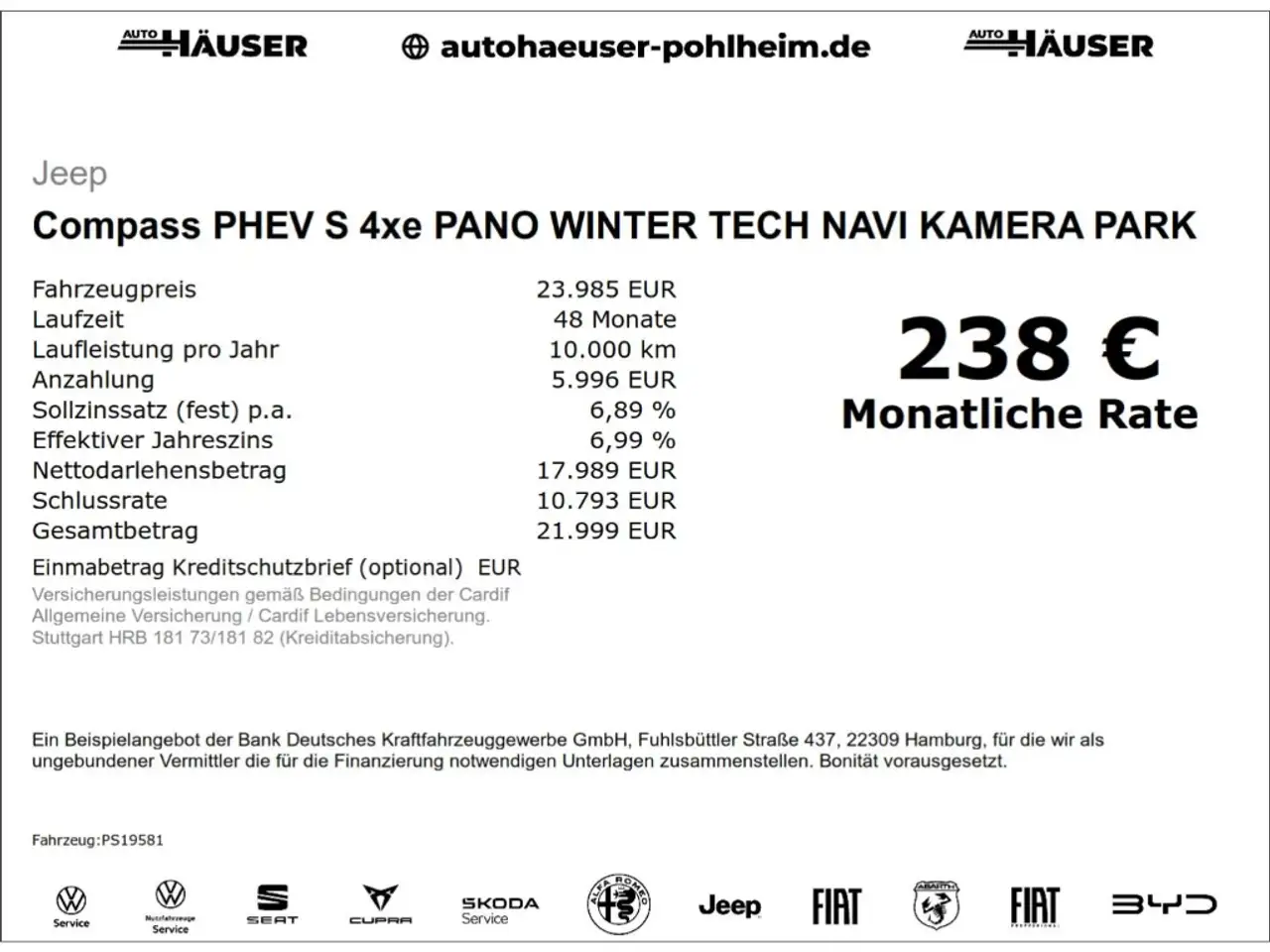 Jeep Compass PHEV S 4xe PANO WINTER TECH NAVI KAMERA PARK LED S, миниатюра 2