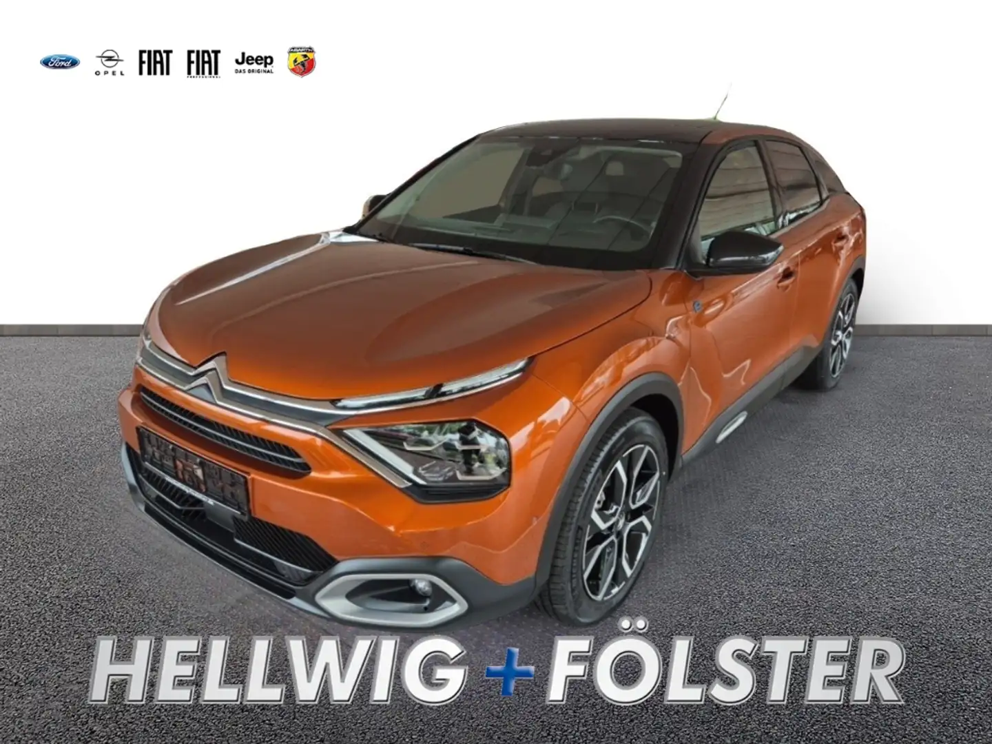 Citroen E-C4 Electric 50kWh Shine 11kW-Charger SHZ Kamera Navi Naranja - 1