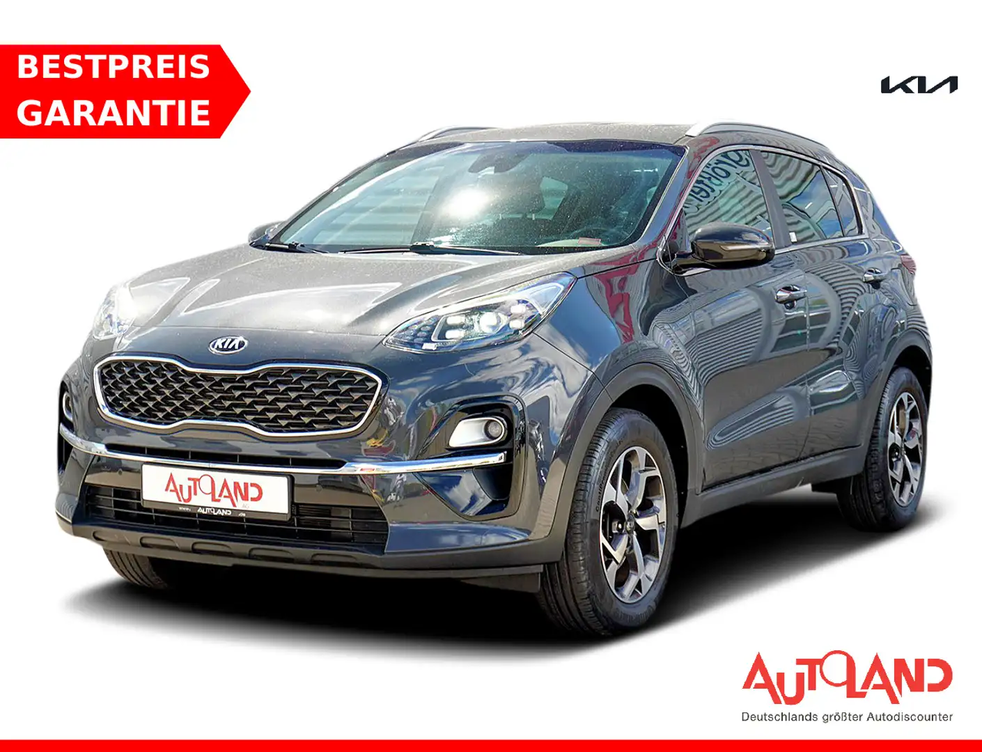 Kia Sportage 1.6 Dream Team 2WD LED Navi AHK Kamera Grijs - 1
