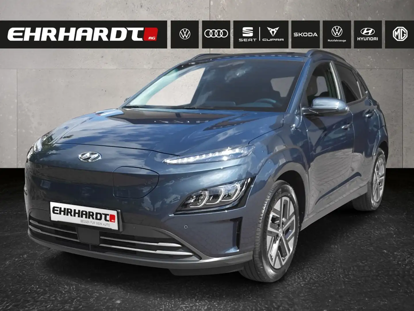 Hyundai KONA Elektro 39 kw/h Advantage-Paket LED*NAV*SHZ*KRELL* Blau - 1