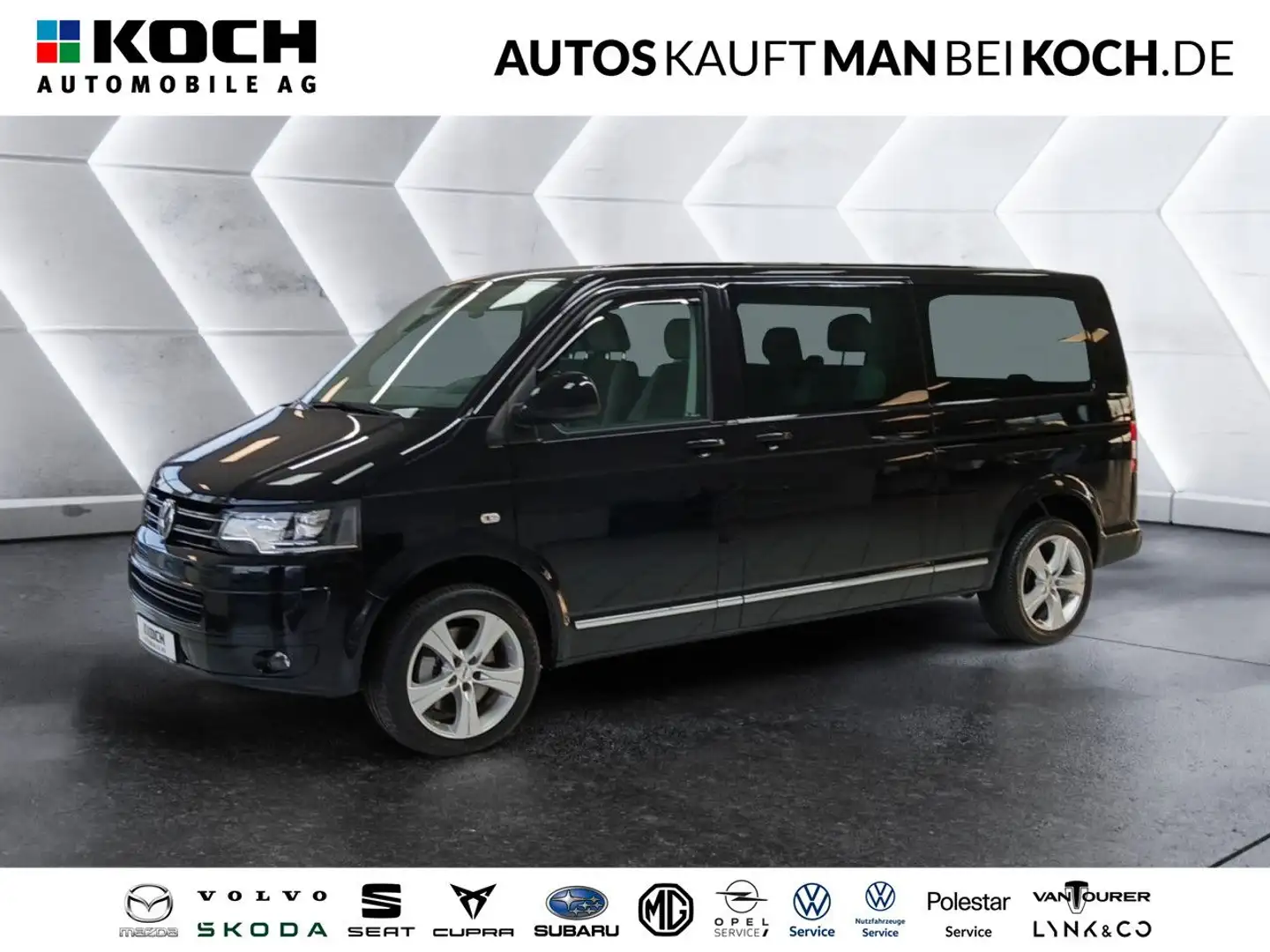 Volkswagen T5 Kasten Kombi 2.0 BiTDI 4 Motion Autom. Standh.B Schwarz - 1