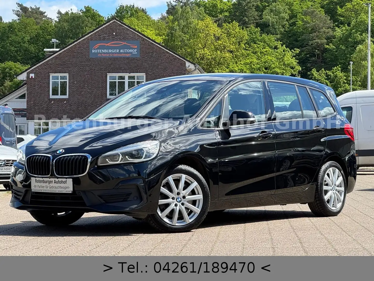 BMW 218 218D*GRAN*TOURER*ADVANTAGE*1.HAND*NAVI*LED*AHK* Schwarz - 1