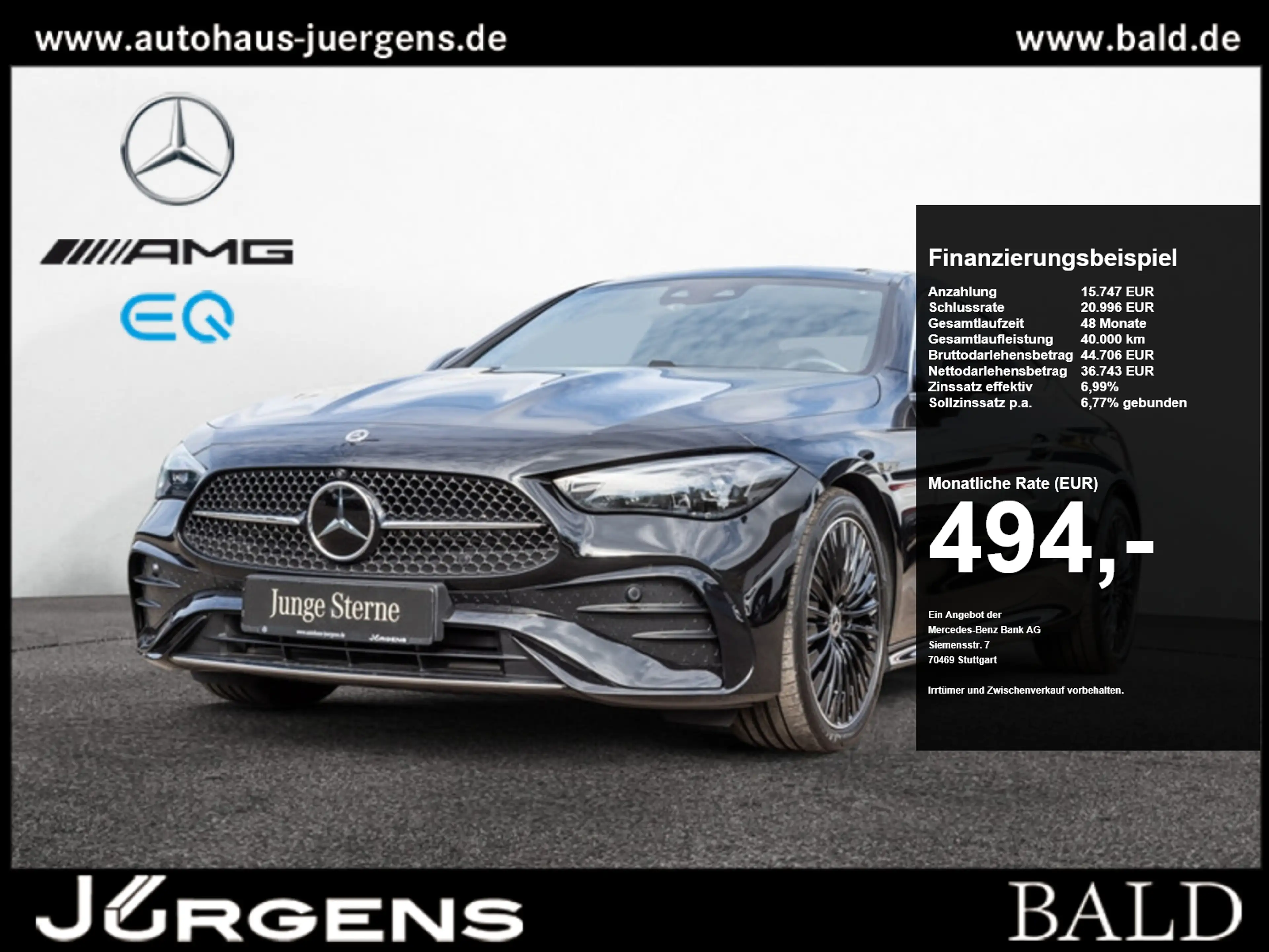 Mercedes-Benz CLE 300 4M Coupé AMG-Sport/DIGITAL/Pano/Distr/19