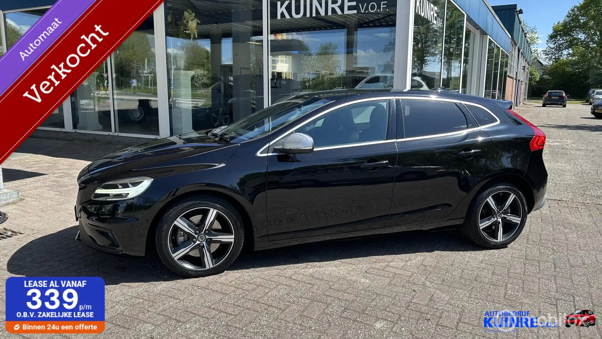 Volvo V40 1.5 T3 Polar+ Sport Zwart - 1