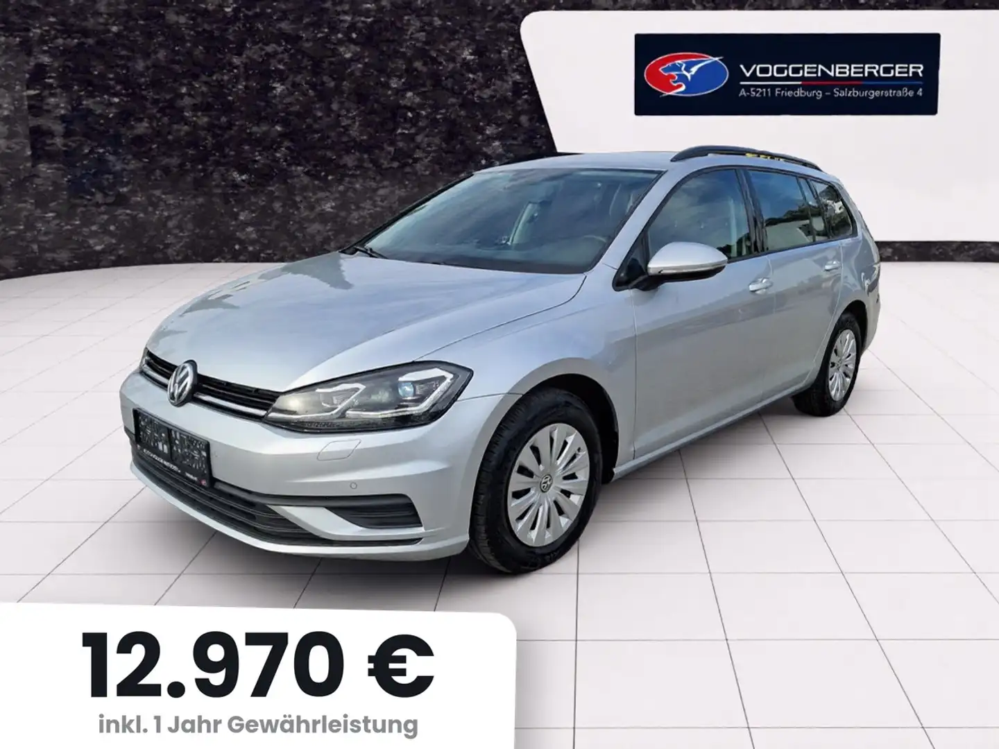 Volkswagen Golf Variant Golf Variant 1,6 TDI SCR *AHK*SH*Climatronic* Silber - 1