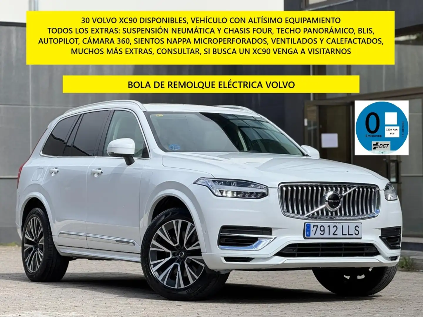 Volvo XC90 T8 Recharge Inscription AWD Aut. Blanco - 1