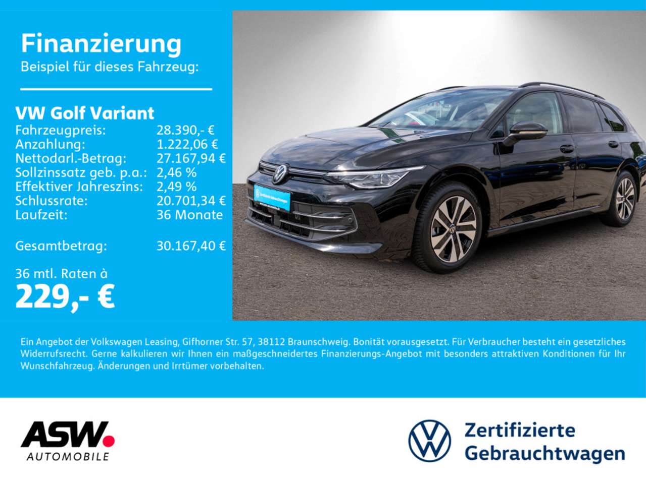 Volkswagen Golf Variant — Volkswagen Golf Variant Energy 2.0TDI DSG LED Navi 360° AHK