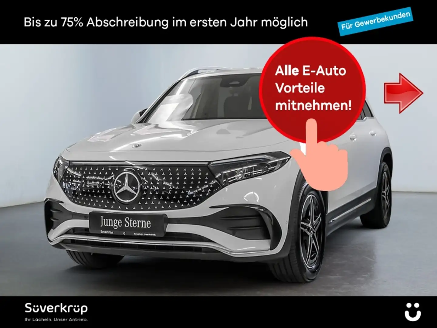 Mercedes-Benz EQB 350 4M , AMG DISTR KAMERA SPUR STANDH PDC Weiß - 1