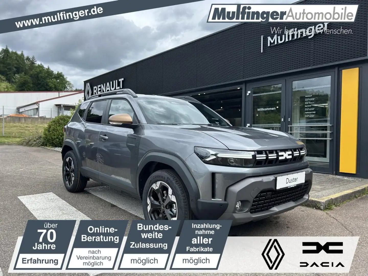 Dacia Duster Extreme+ HYBRID 140 SHZ NAVI KAMERA Klima Grau - 1