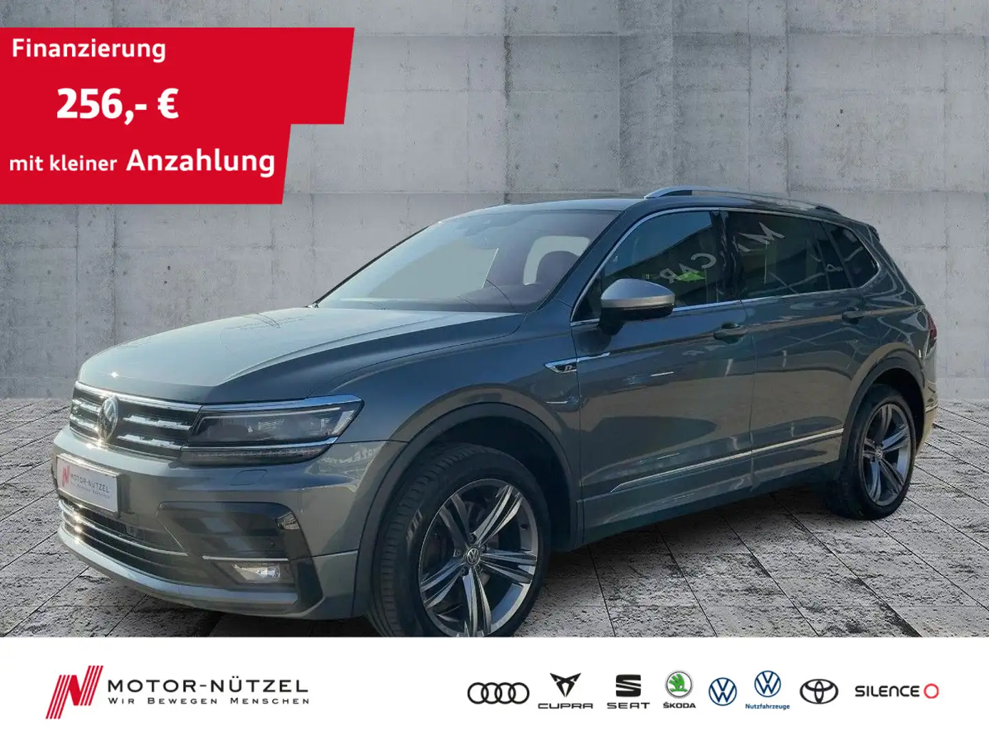 Volkswagen Tiguan Allspace 2.0TDI 4M R-LINE LED+NAV+VC+PANO Grau - 1