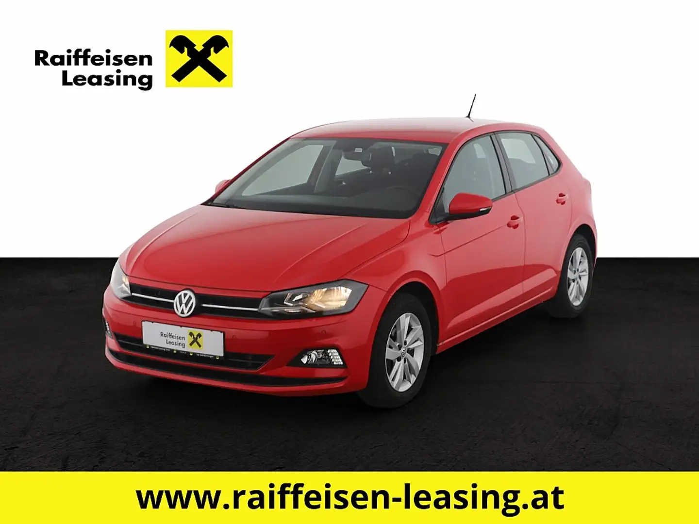 Volkswagen Polo 1,0 Comfortline TSI DSG Rot - 1