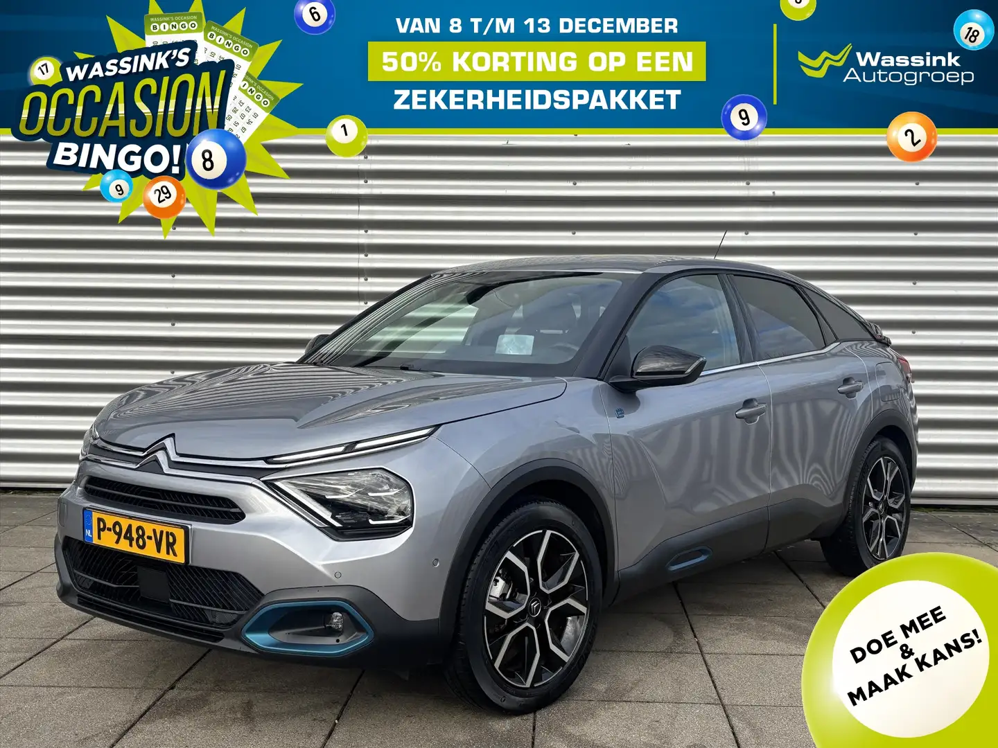 Citroen E-C4 Electric EV 50kWh 136pk Shine Navigatie | Camera | Head-Up Grijs - 1