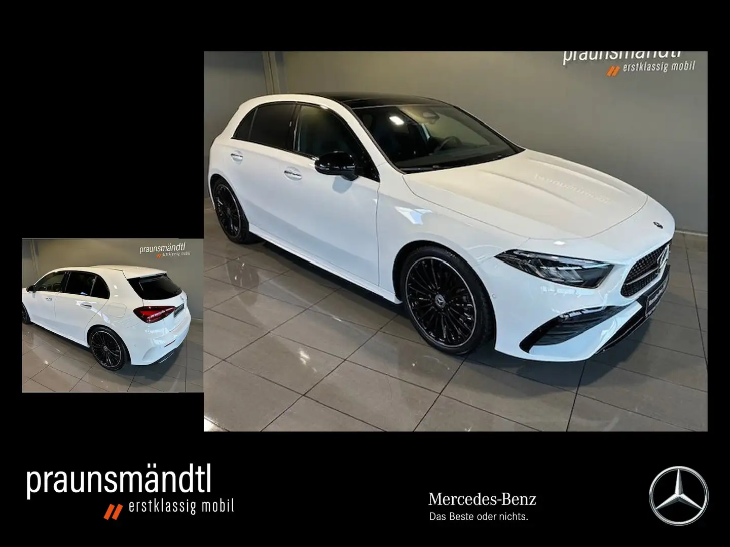 Mercedes-Benz A 200 AMG +Night Pano/Kamera/19"/Totw/MBUX/Ambie Weiß - 1