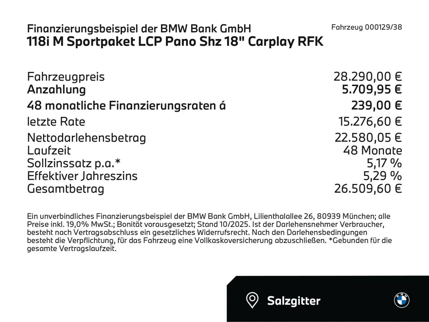 BMW 118 i M Sportpaket LCP Pano Shz 18" Carplay RFK LED Weiß - 2