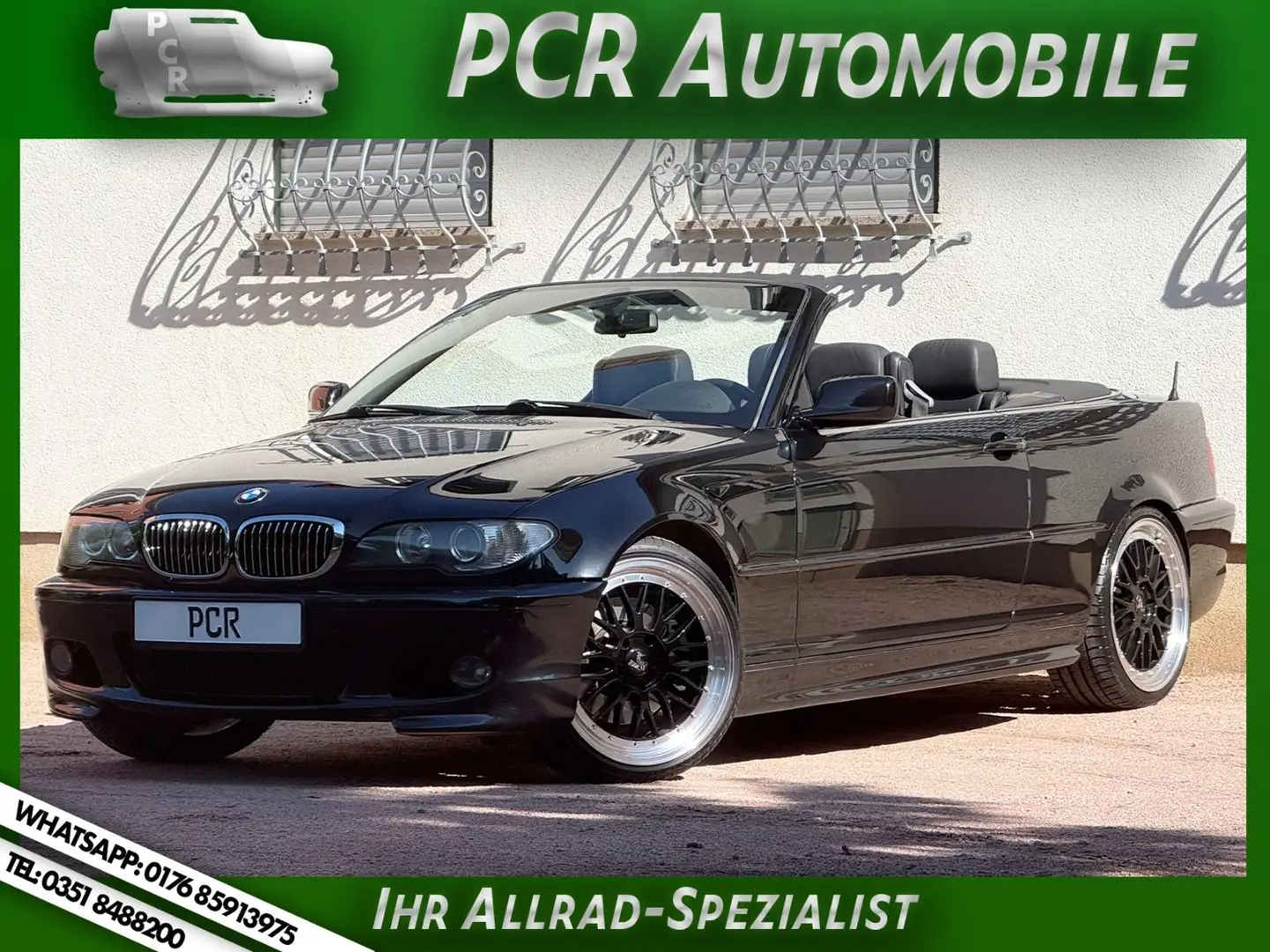 BMW 330 Ci Cabrio E46 3.HAND Historie SAMMLERSTÜCK Negro - 1